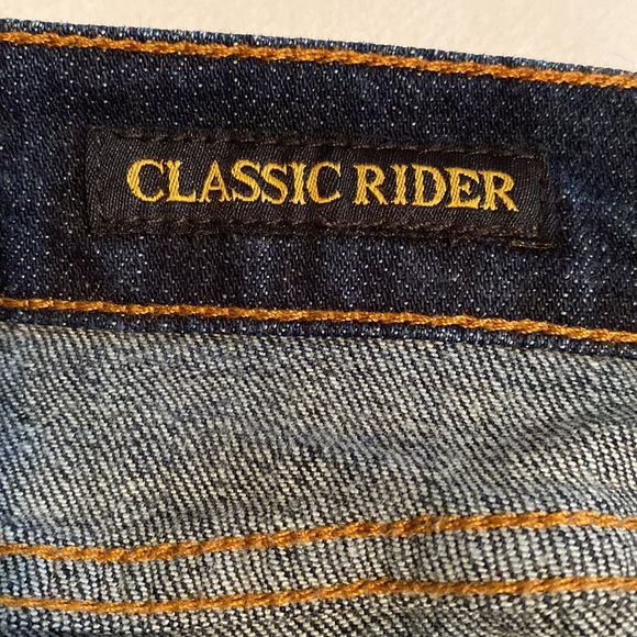 Lucky Brand Danville Classic Rider Crop in Tie Breaker dark wash Size 28 - Picture 7 of 16